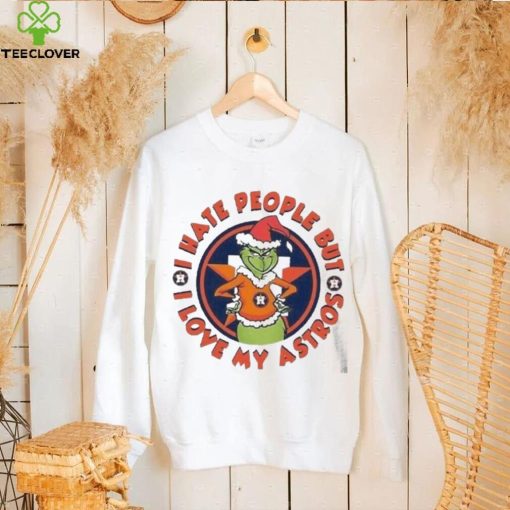 Christmas Grinch Houston I Hate People But I Love My Astros T Shirt