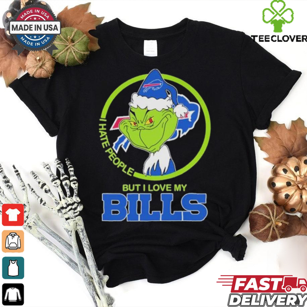 Christmas Grinch X Buffalo Bills I Hate People But I Love My Bills Shirt Christmas Grinch X Buffalo Bills I Hate People But I Love My Bills Shirt