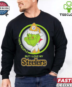 Christmas Grinch X Pittsburgh Steelers I Hate People But I Love My Steelers Shirt