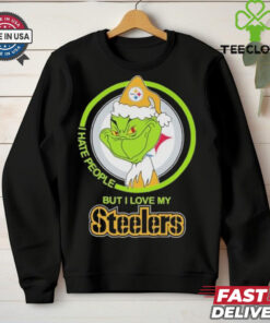 Christmas Grinch X Pittsburgh Steelers I Hate People But I Love My Steelers Shirt