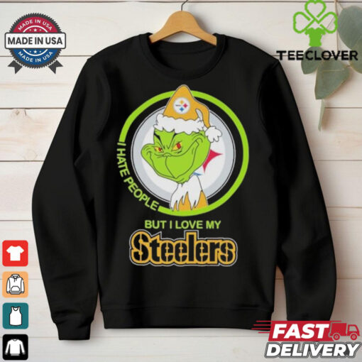 Christmas Grinch X Pittsburgh Steelers I Hate People But I Love My Steelers Shirt