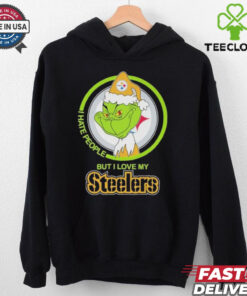 Christmas Grinch X Pittsburgh Steelers I Hate People But I Love My Steelers Shirt