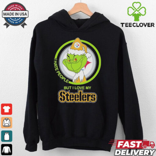 Christmas Grinch X Pittsburgh Steelers I Hate People But I Love My Steelers Shirt