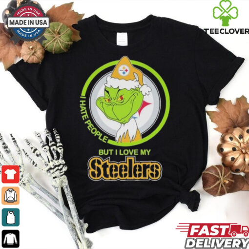 Christmas Grinch X Pittsburgh Steelers I Hate People But I Love My Steelers Shirt