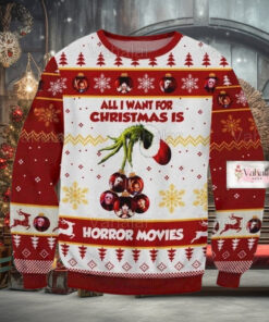 Christmas Horror Movie ugly sweater