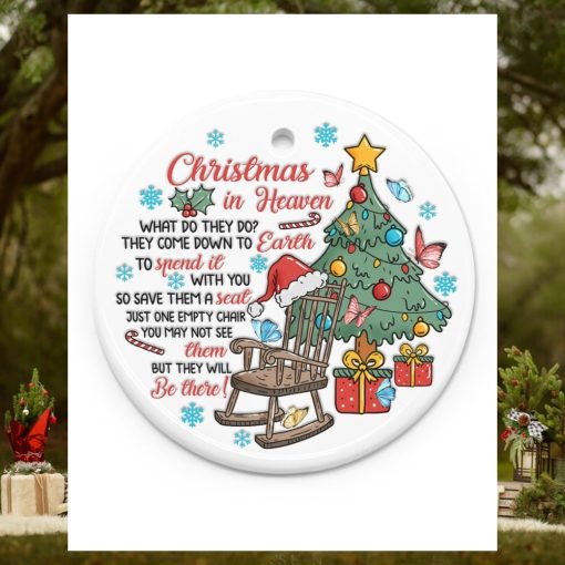 Christmas In Heaven Ornament Circle Ornament