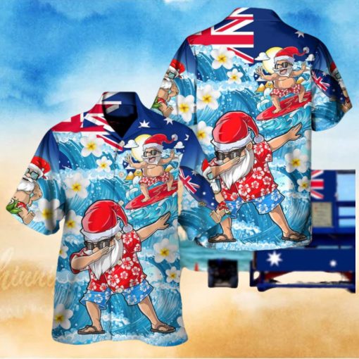 Christmas In July Dabbing Santa Hawaii Shirt