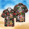 Grinch Button Up Shirt All Over Print Santa Claus Tropical Grinch Hawaiian Shirt And Shorts Summer Vacation Christmas Movie Set Gift For Men Merry Grinchmas