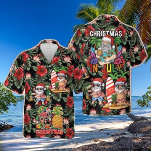 Christmas In July Hawaiian Shirt Men Women Gift Summer