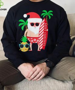 Christmas In July Party Costume Clothing Santa Surfing Shirt