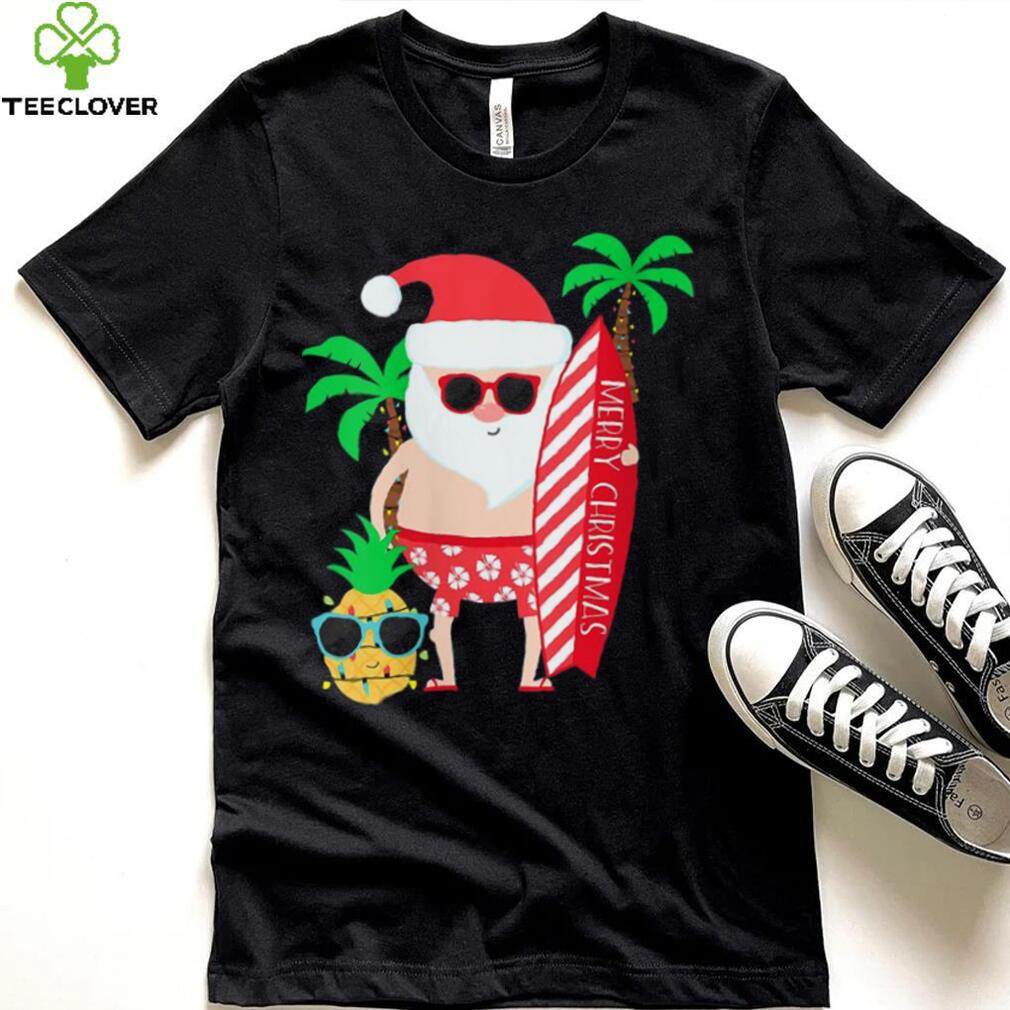Christmas In July Party Costume Clothing Santa Surfing Shirt Christmas In July Party Costume Clothing Santa Surfing Shirt
