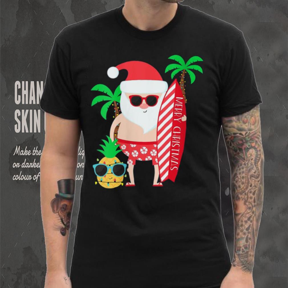 Christmas In July Party Costume Clothing Santa Surfing Shirt Christmas In July Party Costume Clothing Santa Surfing Shirt