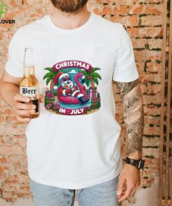 Christmas In July Santa Claus On The Beach Shirt