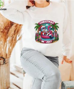 Christmas In July Santa Claus On The Beach Shirt