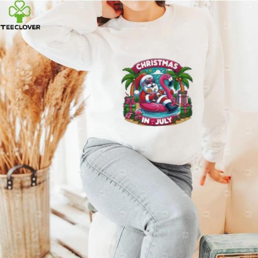 Christmas In July Santa Claus On The Beach Shirt