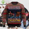 Wine Red Ugly Christmas Sweater, Im Deaming of a White Christmas but RED will do