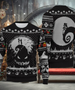Christmas Jack And Sally Ugly Sweater, Nightmare Before Christmas Sweater