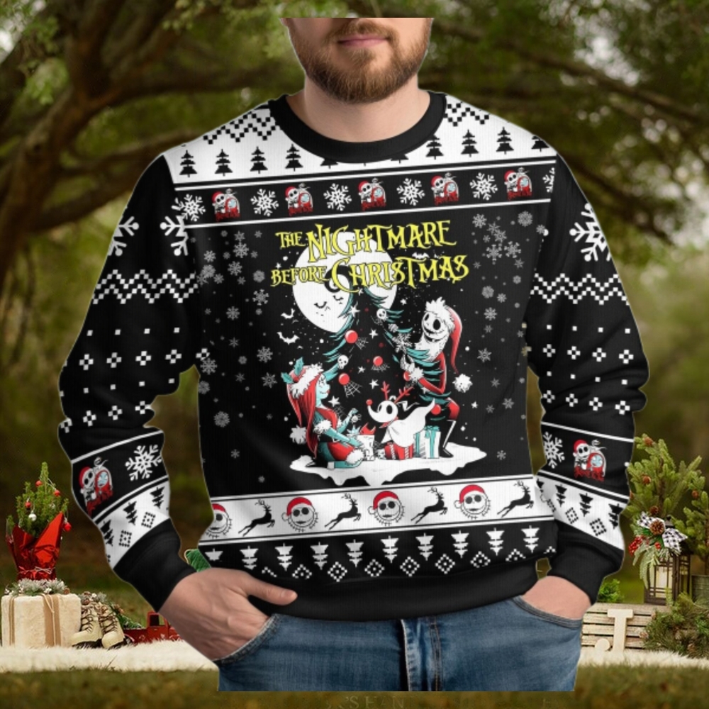Christmas Jack And Sally Ugly Sweater Christmas Jack And Sally Ugly Sweater