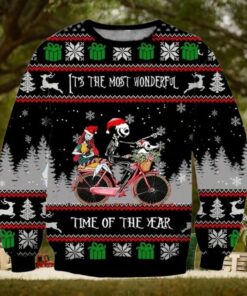 Christmas Jack Skellington And Sally Ugly Sweater, Nightmare Before Christmas Shirt, Disney Christmas Sweatshirt, Xmas Gift For Fan