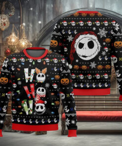 Christmas Jack Skellington Ugly Sweater, Nightmare Before Christmas Merch, Disney Skeleton Shirt, Magic Kingdom Tee, Disneyland Gift