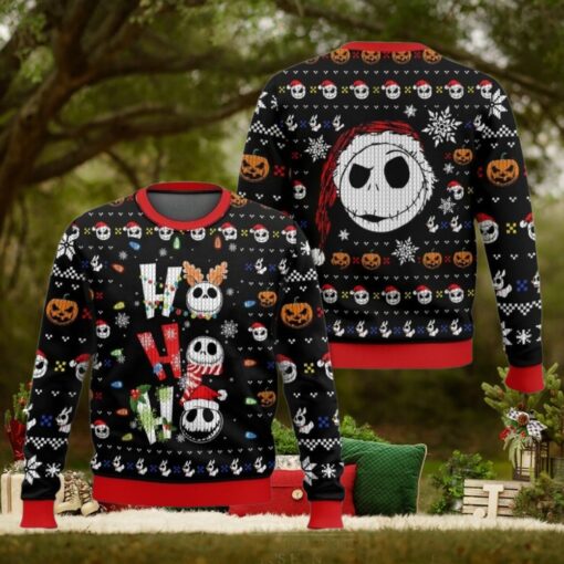 Christmas Jack Skellington Ugly Sweater, Nightmare Before Christmas Merch, Disney Skeleton Shirt, Magic Kingdom Tee, Disneyland Gift