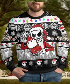Christmas Jack Skellington Ugly Sweater, Nightmare Before Christmas Shirt, Family Xmas Sweatshirt, Disney Christmas Shirt, Gift For Fan