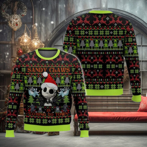 Christmas Jack Skellington Ugly Sweater, Nightmare Before Christmas Shirt, Sandy Claws Sweatshirt, Disney Christmas Shirt, Gift For Fan