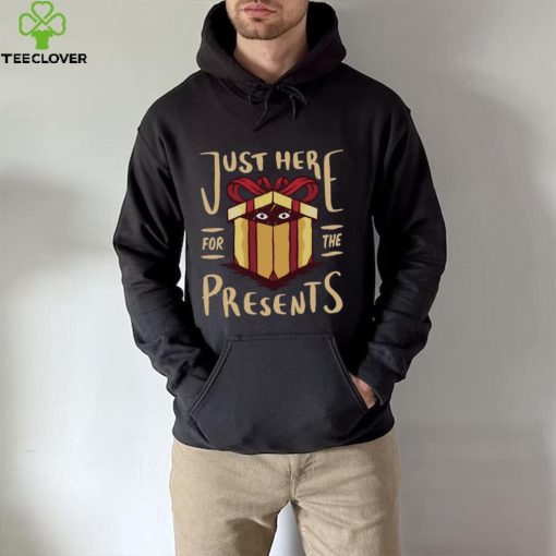 Christmas Just Here For the Presents Funny Mens Long Sleeve T Shirt