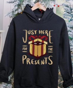 Christmas Just Here For the Presents Funny Mens Long Sleeve T Shirt