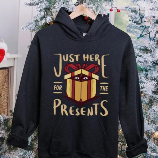 Christmas Just Here For the Presents Funny Mens Long Sleeve T Shirt