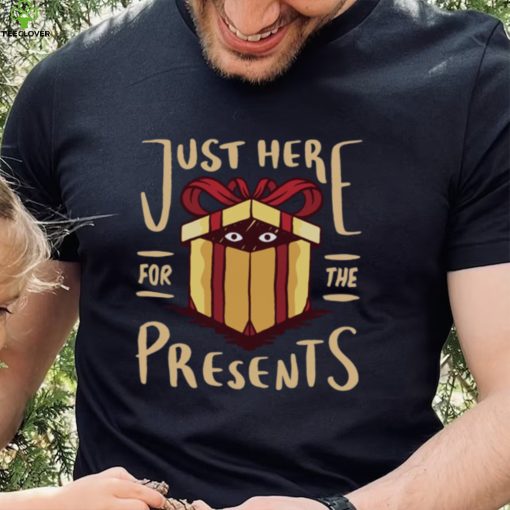 Christmas Just Here For the Presents Funny Mens Long Sleeve T Shirt