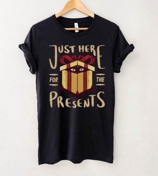 Christmas Just Here For the Presents Funny Mens Long Sleeve T Shirt