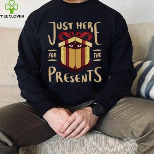 Christmas Just Here For the Presents Funny Mens Long Sleeve T Shirt