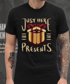 Christmas Just Here For the Presents Funny Mens Long Sleeve T Shirt
