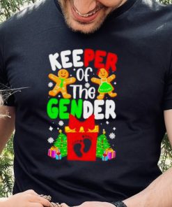 Christmas Keeper Of The Gender Reveal Baby Shirt