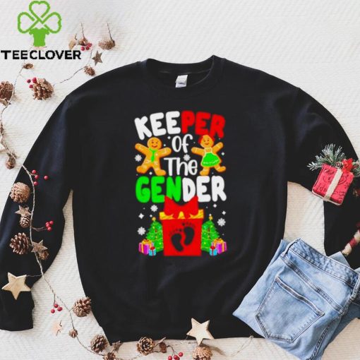 Christmas Keeper Of The Gender Reveal Baby Shirt