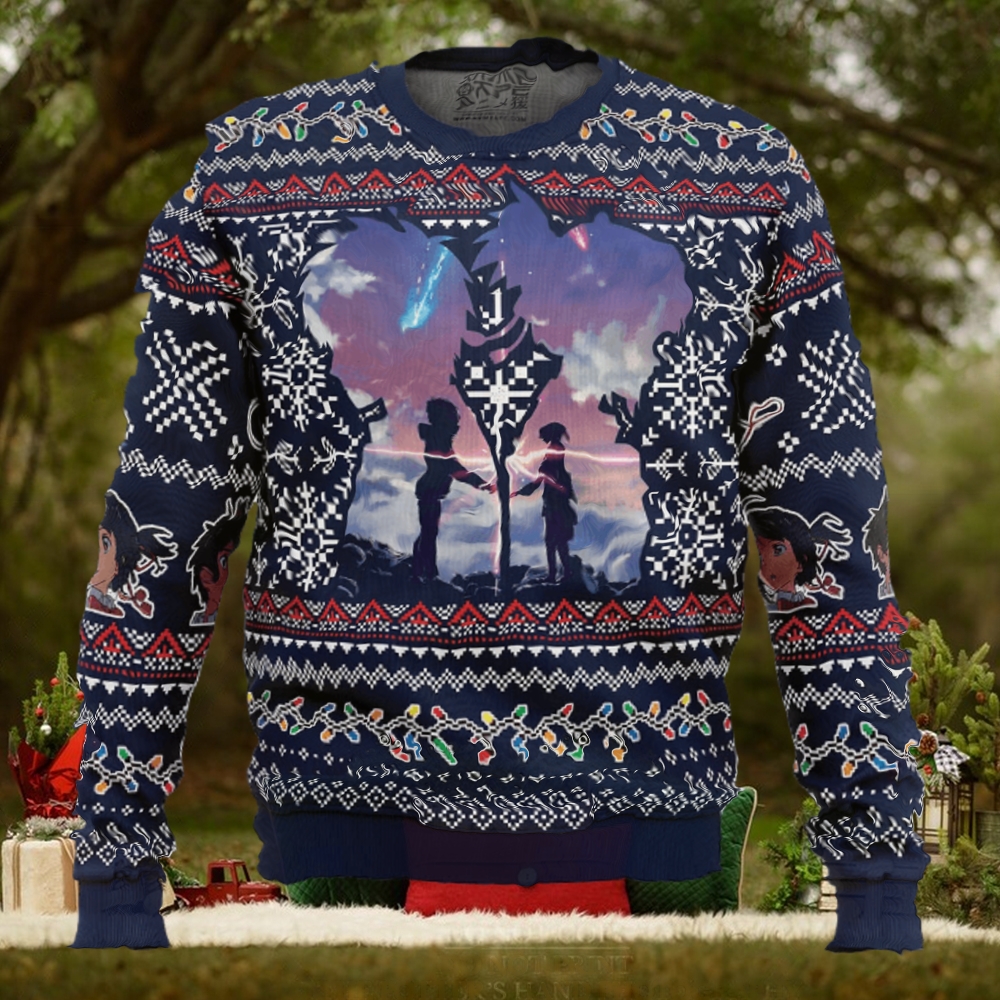 Christmas Kimi No Nawa Your Name Xmas Holiday Gift Ugly Christmas Sweater Christmas Kimi No Nawa Your Name Xmas Holiday Gift Ugly Christmas Sweater