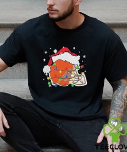 Christmas Light Santa Hat Cleveland Browns Logo Shirt