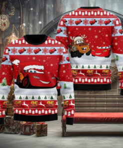 Christmas Lightning McQueen Ugly Sweater, McQueen 95 Ugly Chritsmas Sweater, Cars Xmas Sweater, Christmas Gift, Ugly Sweater