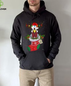 Christmas Lights Chicken Santa Funny Xmas Tree Chicken Shirt