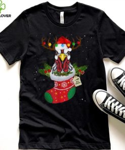Christmas Lights Chicken Santa Funny Xmas Tree Chicken Shirt