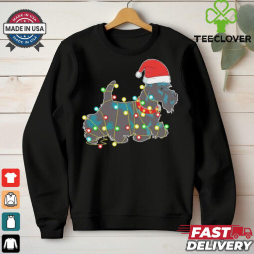 Christmas Lights Scottie Dog Lover Shirt