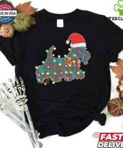 Christmas Lights Scottie Dog Lover Shirt