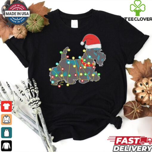 Christmas Lights Scottie Dog Lover Shirt