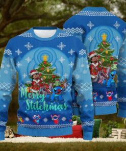Christmas Lilo And Stitch Ugly Sweater, Merry Stitchmas Shirt, Ohana Family Xmas Sweater, Disneyland Christmas Sweatshirt, Xmas Gift