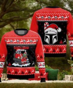 Christmas Mandalorian And Baby Yoda Ugly Sweater, This Is The Way Shirt, Cute Grogu Christmas Sweatshirt, Disney Star Wars Fan Gift