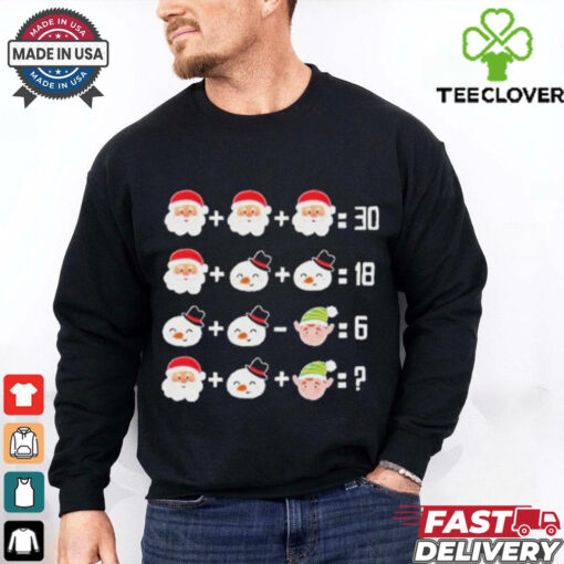 Christmas Math Quiz Math Teacher Christmas Garment Shirt