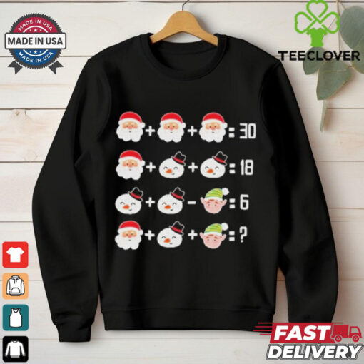 Christmas Math Quiz Math Teacher Christmas Garment Shirt