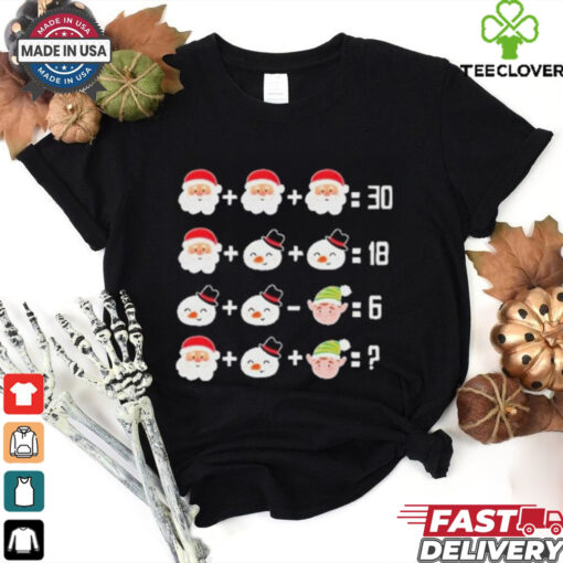 Christmas Math Quiz Math Teacher Christmas Garment Shirt