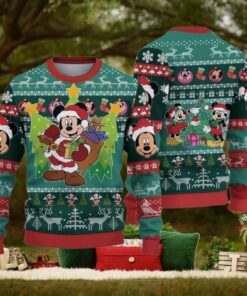 Christmas Mickey Santa Ugly Sweater, Mickey And Minnie Funny Sweater, Magic Kingdom Shirt, Mickey Mouse Holiday Sweater, Gift For Fan